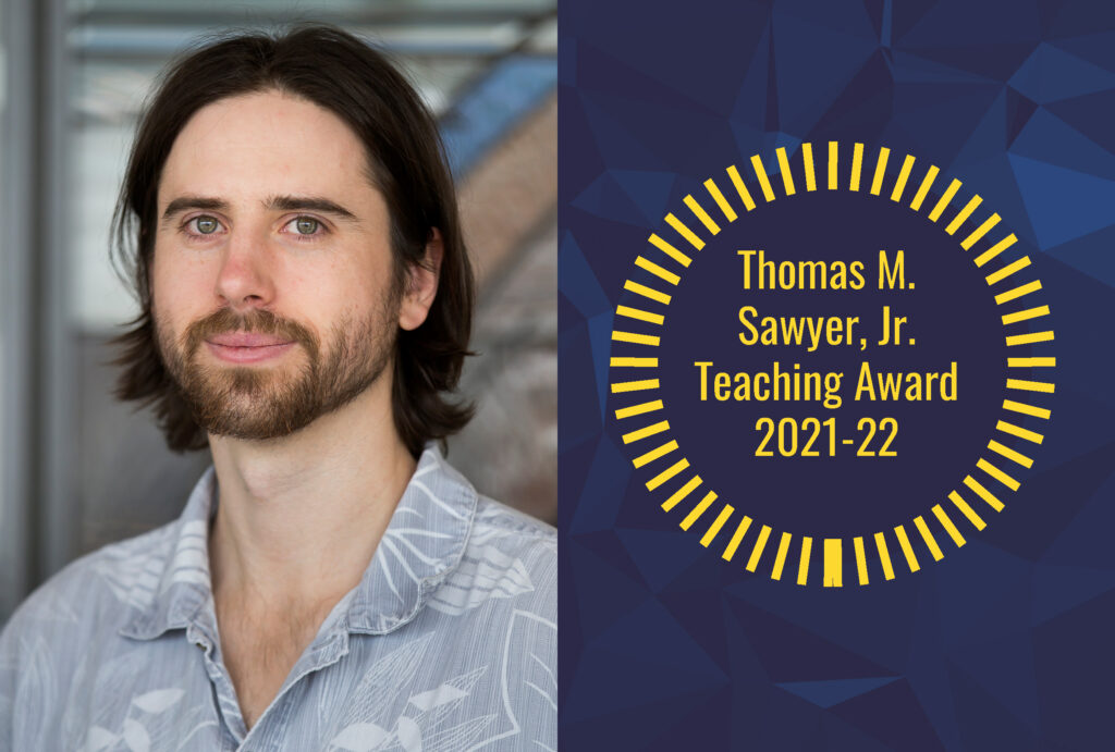 Chambers receives CoE’s Thomas M. Sawyer, Jr. Teaching Award