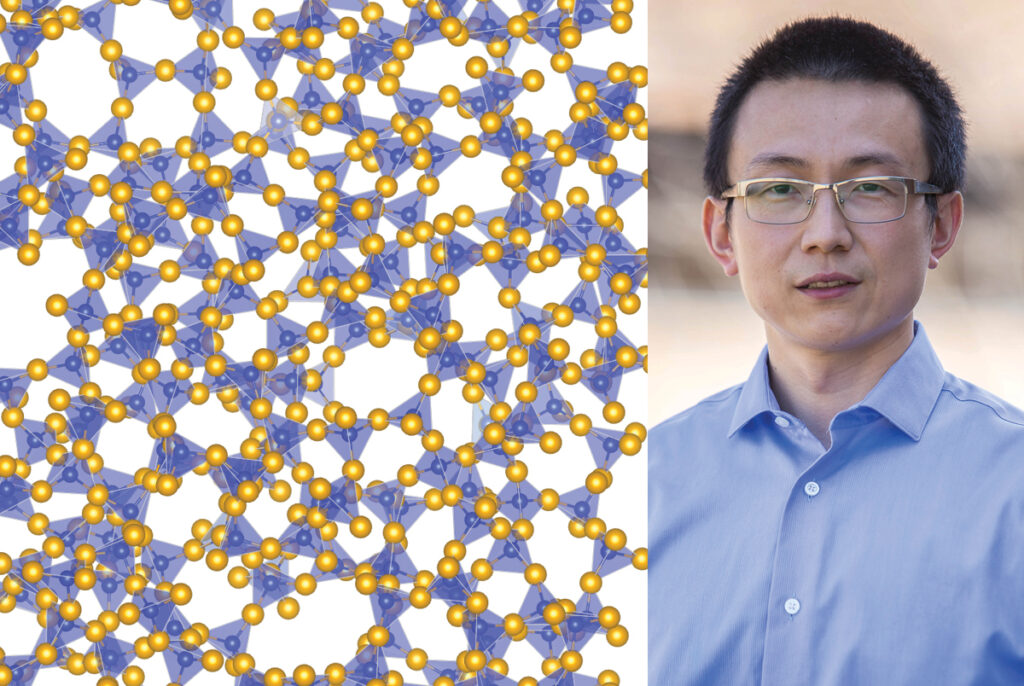 Searching Lightweight and High-Stiffness Glasses by Machine Learning